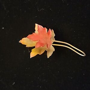 Artisan Jewelry Maple Leaf Pin Brooch